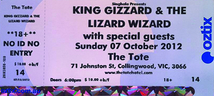 gizzard ticket